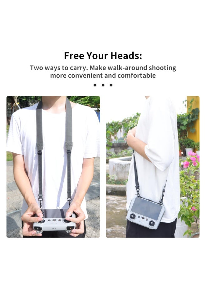 YelaJoy RC2 RC Remote Lanyard Neck Strap with 3 Hook Aluminum Bracket for DJI RC/RC 2 Remote Controller Accessories for DJI FLIP DJI Mini 3 4 5 Pro/Air 3S 3 2 2S / Mini 2 SE (Lanyard for DJI RC/RC2) - Image 4